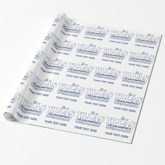 YLLÄS FINLAND anpassningsbar som omsluter papper Presentpapper (Utrullad)
