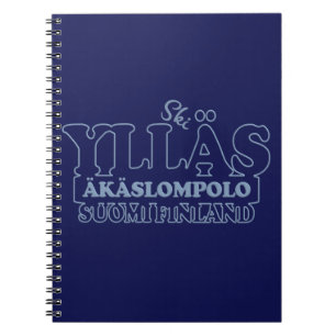 YLLÄS FINLAND bärbar dator Anteckningsbok Med Spiral