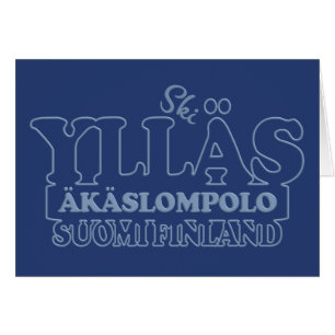 YLLÄS FINLAND-hälsningskort Hälsningskort