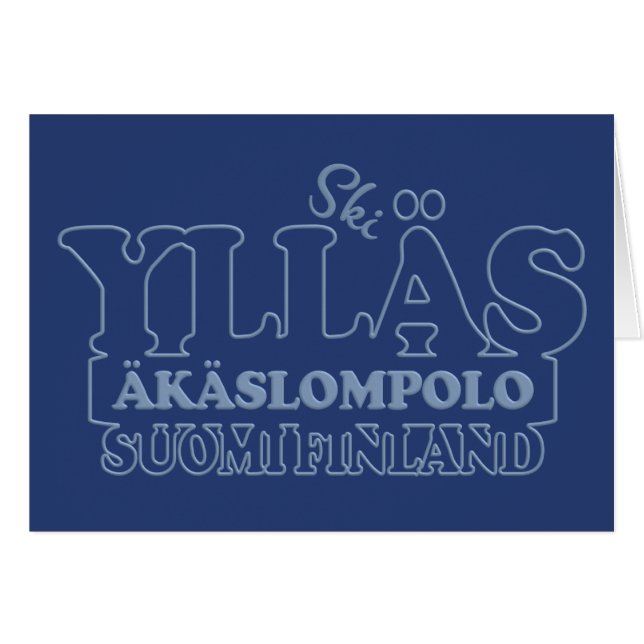 YLLÄS FINLAND-hälsningskort Hälsningskort (Framsidan Horizontal)