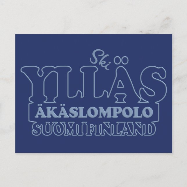 YLLÄS FINLAND-vykort Vykort (Framsida)
