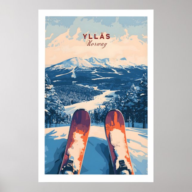Ylläs Norge Skidkonst 1 Poster (Framsidan)