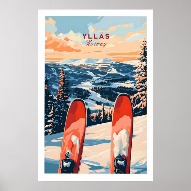 Ylläs Norge skidposter 1 Poster (Framsidan)