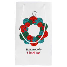 Ylle bollar pompon Julkranhandgjord