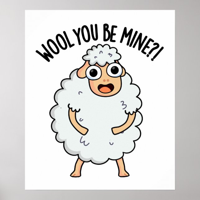 Ylle du är min fantastiska får Pun Poster (Framsidan)