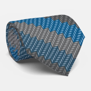 Ylle Tryckta blå ylle Knitting Neckties