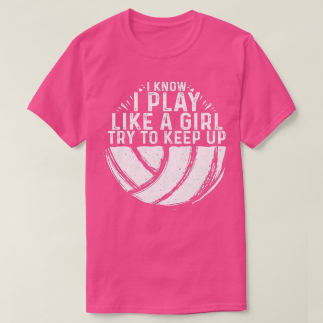 Ylleyball Design Flickor Kvinnor i idrott T Shirt (Design framsida)