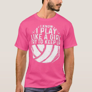 Ylleyball Design Flickor Kvinnor i idrott T Shirt
