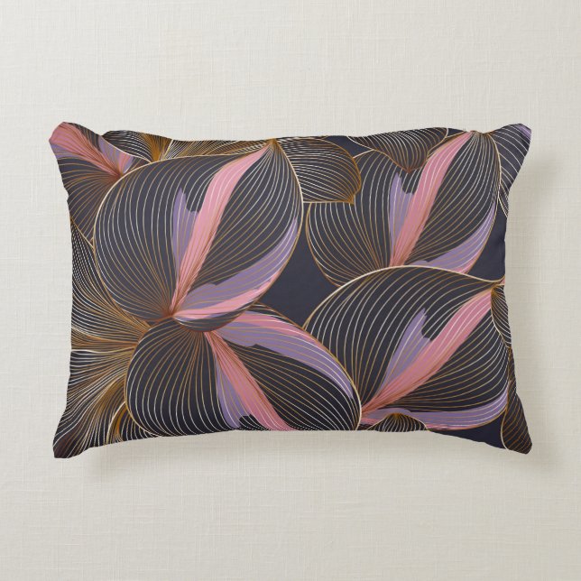 Yllylld, sömlös bakgrund med blommigt prydnadskudde (Framsidan)