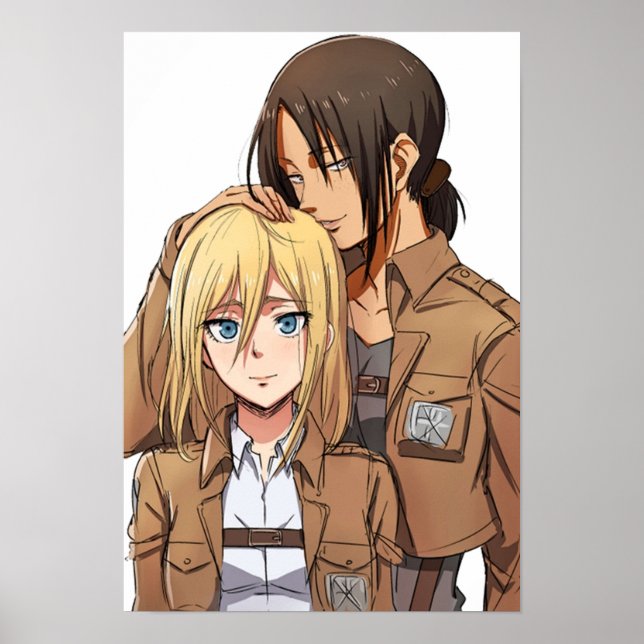 Ymir Christa Shingeki no Kyojin Attack på Titan Poster (Framsidan)