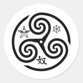 YMO Sticker Runt Klistermärke