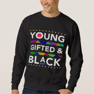 Ympad Black4 Black Girl Magic and Black Hans Lång Ärmad Tröja