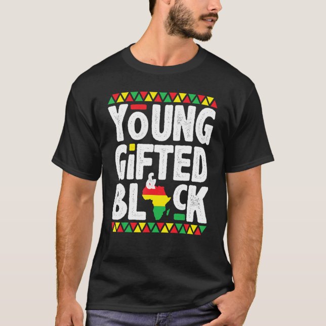 Ympad och Black American Pride Black Histor T Shirt (Framsida)