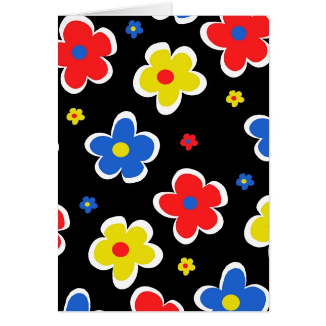 Yngre blommigt hälsningskort (Framsidan)