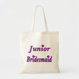 Yngre för brudtärna kärlek enkelt tygkasse