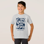 Yngre Jr. Groomsetikett för brölloppsfest T Shirt<br><div class="desc">Modern bröllop Yngre Jr. Groomsetikett,  svart typografi t-shirt,  i marinblått tema. En perfekt present till dina brölloppsfestmedlemmar.</div>