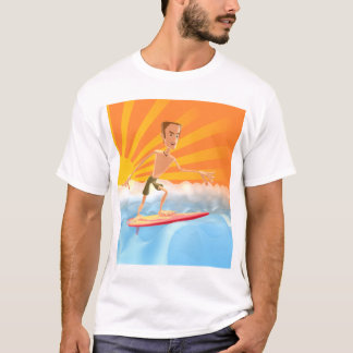 Yngre surfamästare för värld tee shirt