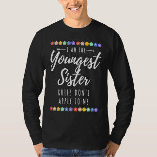 Yngsta syster Reglerna gäller inte mig HBTQ+ T Shirt