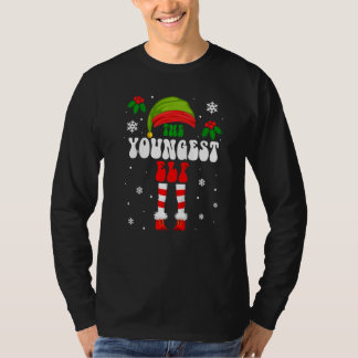 Yngsta tomte som matchar familjegrupp julfirande t shirt