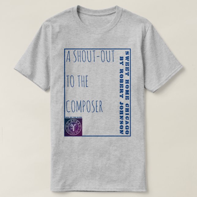 YNOTME A SHOUT TO ROBERT JOHNSON T SHIRT (Design framsida)