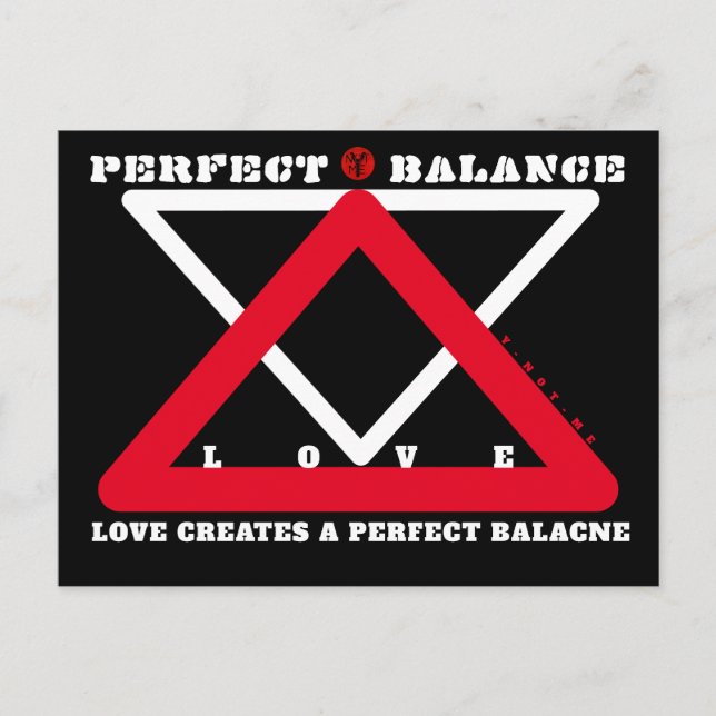 YNOTME PERFECT BALANS 4b3 Brevkort Vykort (Framsida)