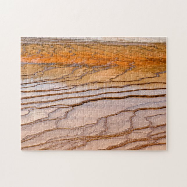 YNP Hot Springs Bacterial Flats Puzzle Pussel (Horisontell)