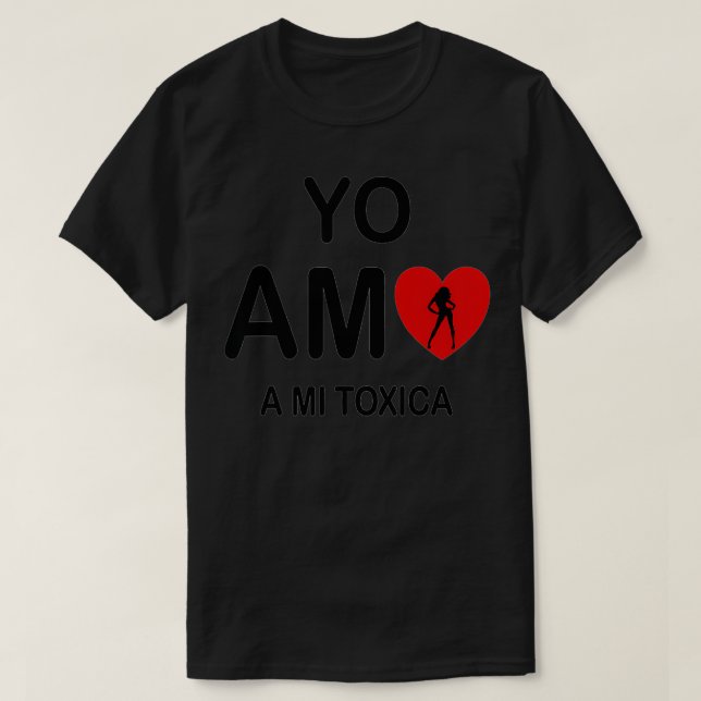 Yo Amo a mi Toica San Valentin T Shirt (Design framsida)