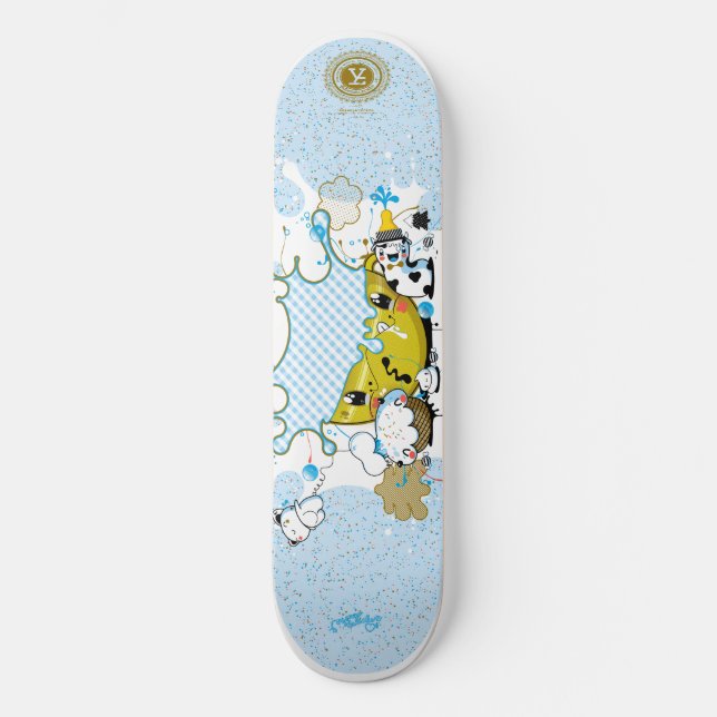Yo Amo La Leche "Merendando ", Skateboard Bräda 20,5 Cm (Framsida)