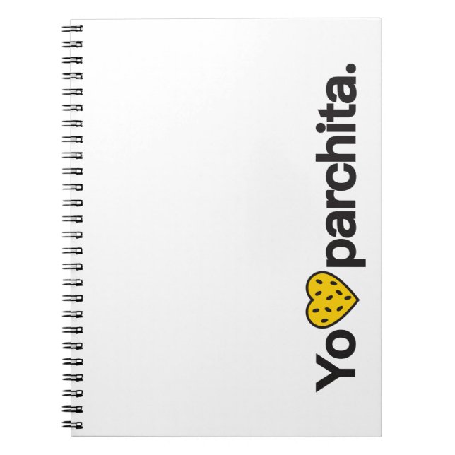 Yo Amo Parchita Notebook Anteckningsbok (Framsidan)