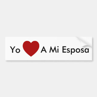 Yo Amo per Mi Esposa - bildekal