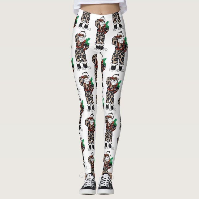 yo Black Santa Leggings (Framsida)