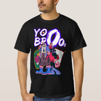 Yo Bro Anime Streetwear Grafisk T-Shirt