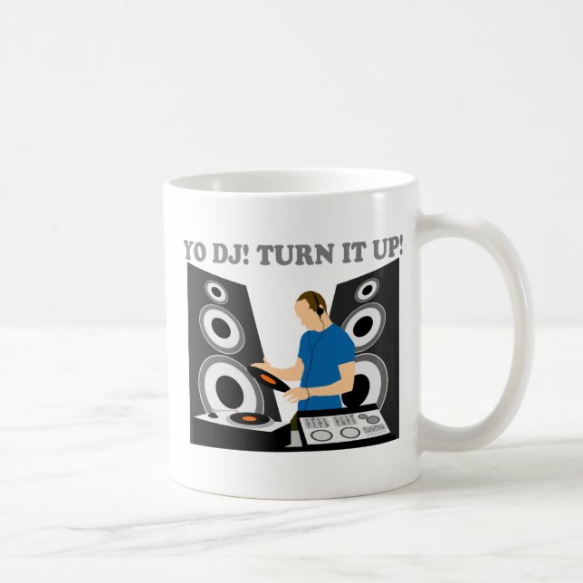 Yo DJ, vänder upp det Kaffemugg (Höger)