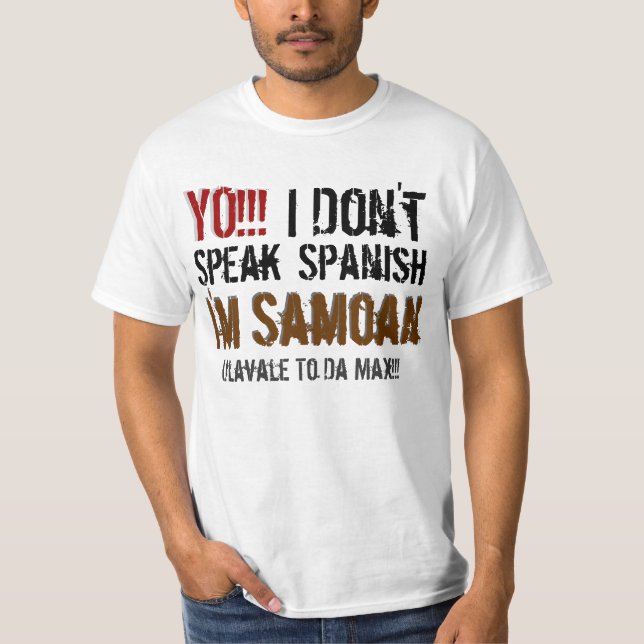 YO!!! , Gör I, inte, att tala, spanjor, T-shirt (Framsida)