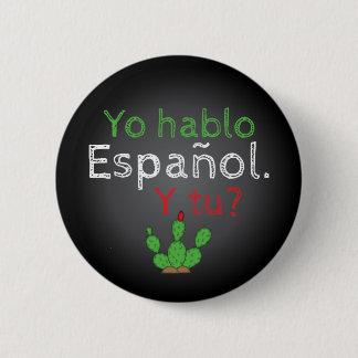 Yo Hablo Español knäppas klämmer fast/Botón Knapp