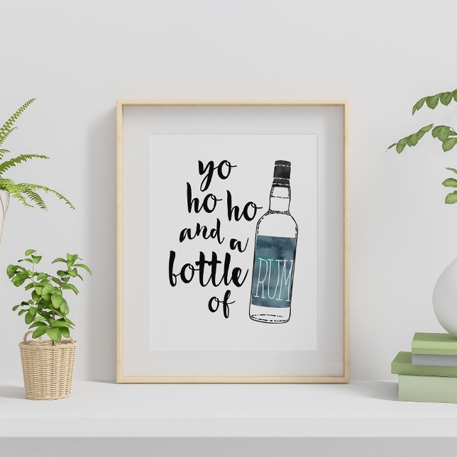 Yo Ho Ho Flaska of Rum | Art Skriv ut Poster (Skapare uppladdad)