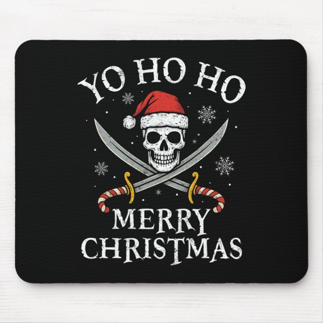 Yo Ho Ho God Jul Semester Pirat Tomte Hatt  Musmatta (Framsidan)