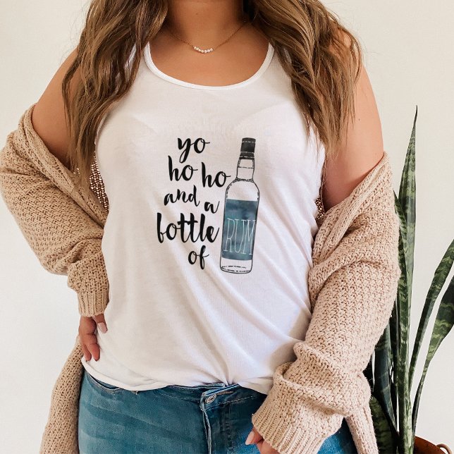 Yo Ho Ho och a Flaska of Rum Linne Med Racerback (Skapare uppladdad)