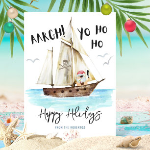Yo Ho Ho Pirat juljul Julkort
