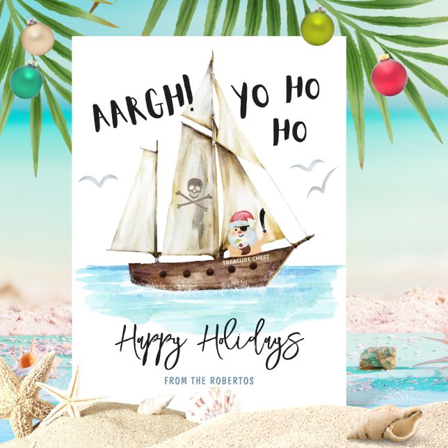 Yo Ho Ho Pirat juljul Julkort (Skapare uppladdad)
