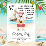 Yo Ho Ho Pirat Santa Rum jul Party Inbjudningar<br><div class="desc">Ahoy! Lägg till några nautiska humor i helgdagarna med julfestinbjudan som placerar en pirat-tvist till "The Little Drummer Boy". Har en vattenfärg pirat Santa på stranden med en tropisk kokosdryck i ena handen och en flaska av rom i den andra och pirat frakt och hav i bakgrunden. Det står "Yo...</div>