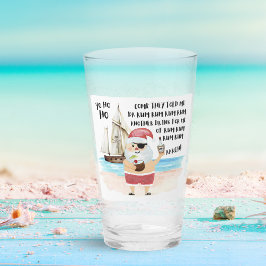 Yo Ho Ho Pirat Santa Rum jul Pub Glaskopp
