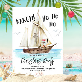 Yo Ho Ho Pirat Tomten Jul Inbjudningar