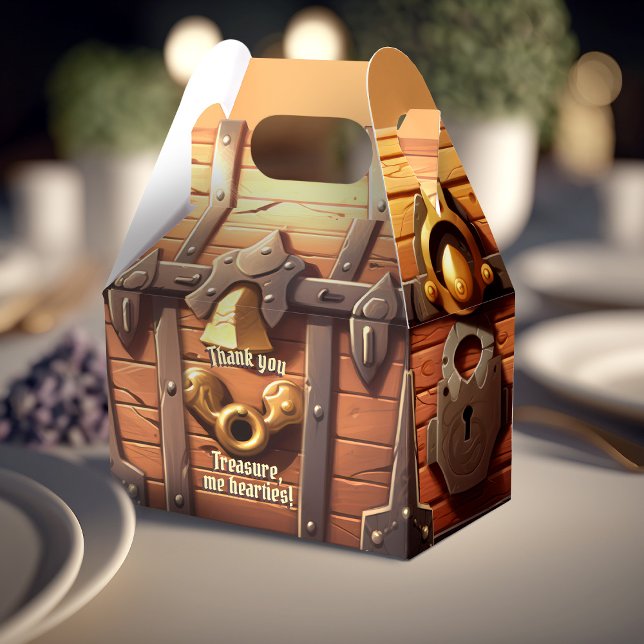 Yo-Ho-Ho-Pirat Treasure Chest Folable Gift Box Presentaskar (Skapare uppladdad)