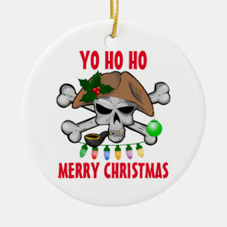 Yo Ho Ho piratgod jul Julgransprydnad Keramik