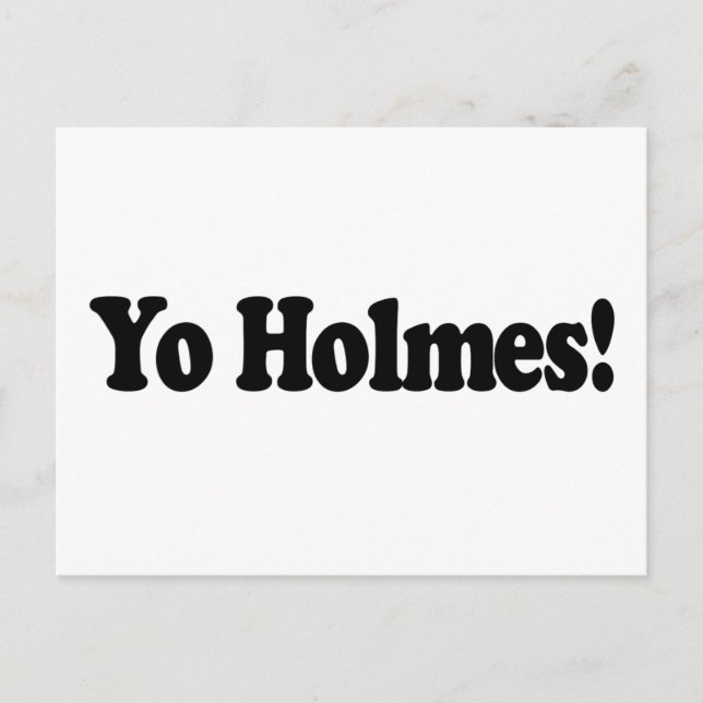 Yo Holmes Vykort (Framsida)
