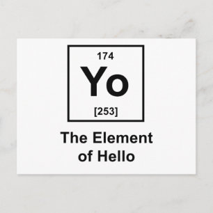 Yo! Inslag av hejer Vykort