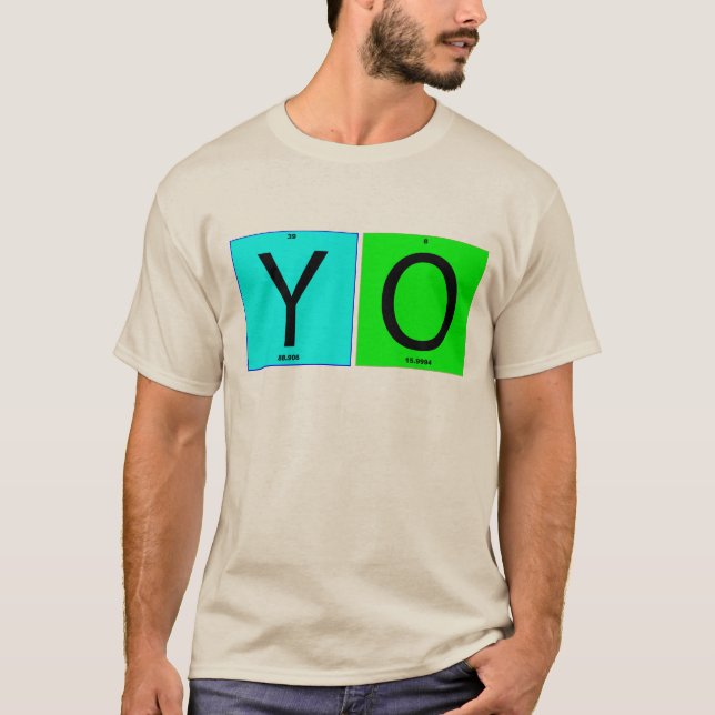 YO kvadrerar T-shirt (Framsida)