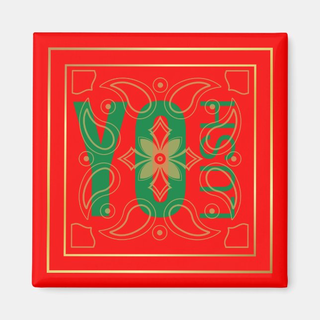 YO LUSH logotyp fläkt Magnet (Framsidan)