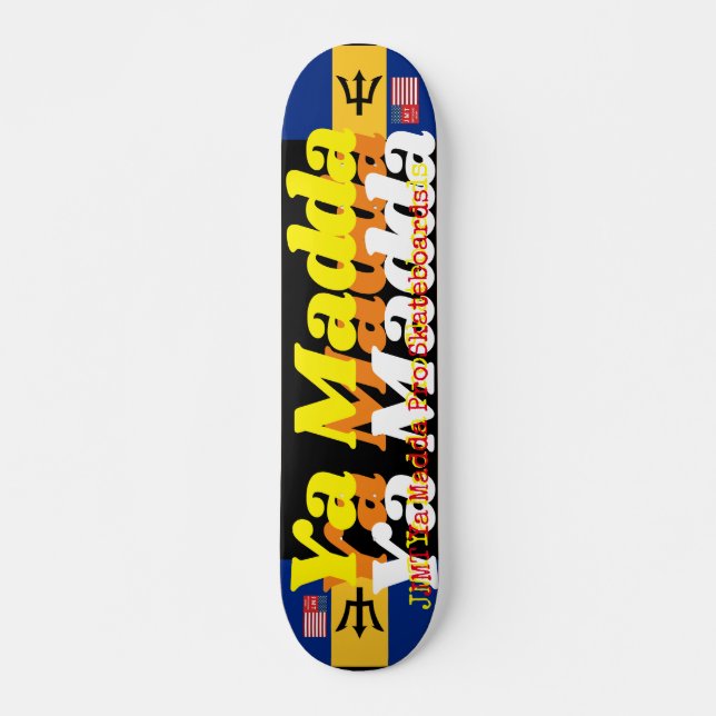 YO MADDA JMT BARB 7 3/4-tums Skateboard Deck (Framsida)